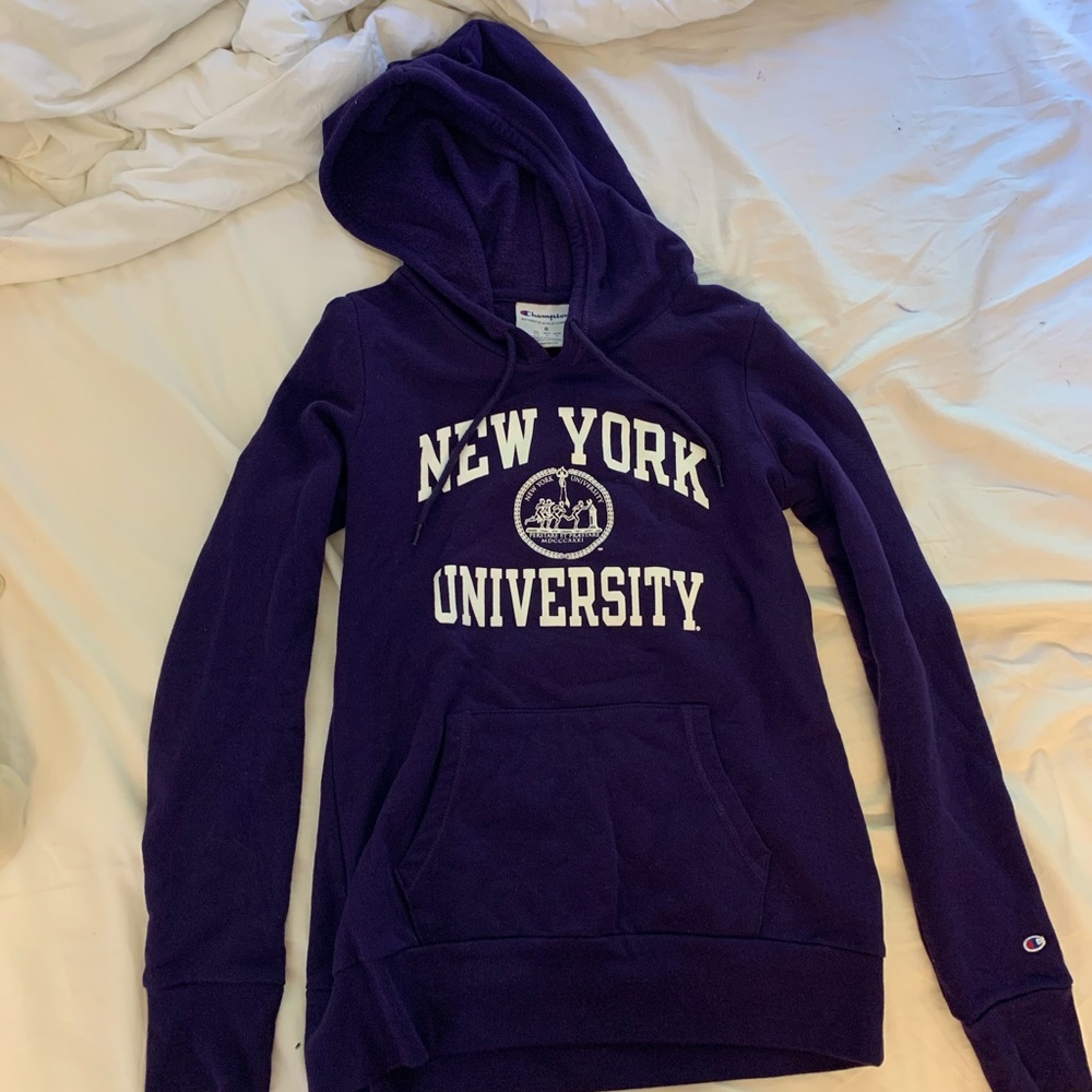 new york university hoodie sweatshirt 💜